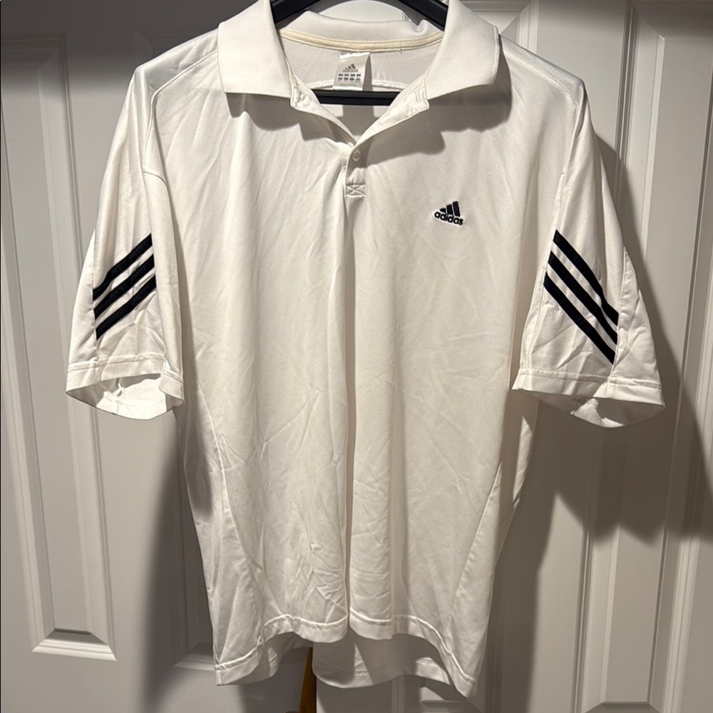 Adidas Men's White Polo Shirt
